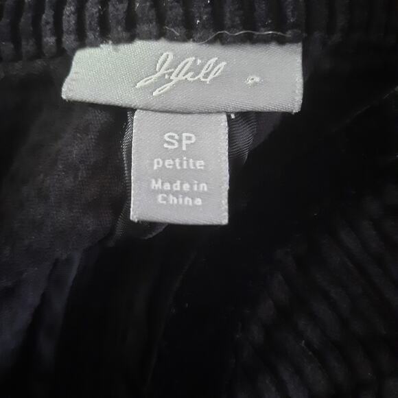 J. Jill Womens Black Ribbed Corduroy Button Up Oversized Shacket Size SP - Picture 3 of 6